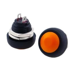 6Pcs PBS-33b 2Pin Mini Switch 12mm 12V 1A Waterproof momentary Push button Switch since the reset Non-locking