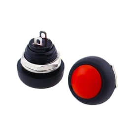 6Pcs PBS-33b 2Pin Mini Switch 12mm 12V 1A Waterproof momentary Push button Switch since the reset Non-locking