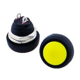 6Pcs PBS-33b 2Pin Mini Switch 12mm 12V 1A Waterproof momentary Push button Switch since the reset Non-locking