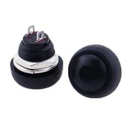 6Pcs PBS-33b 2Pin Mini Switch 12mm 12V 1A Waterproof momentary Push button Switch since the reset Non-locking