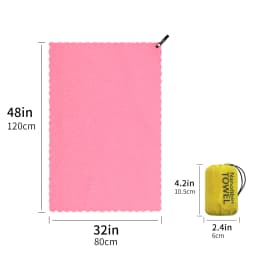 Hiturb Outdoor Travel Round Cloth Bag Packaging Quick Drying Towel Absorbent Quick Drying Lightweight Portable Beach Running