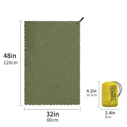 Hiturb Outdoor Travel Round Cloth Bag Packaging Quick Drying Towel Absorbent Quick Drying Lightweight Portable Beach Running
