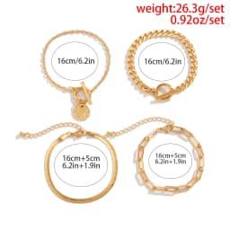 Punk Cuban Link Chain Coin Pendant Bracelet for Women on Hand Vintage OT Buckle Snake Chain Charm Bangles Couple Jewelry Gift