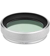 Haoge LUV-X54W Metal Lens Hood with MC UV Multicoated Ultraviolet Lens Filter for Fujifilm Fuji X100VI X100V Camera Silver