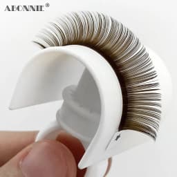 Abonnie New Arrival Dark Brown Eyelash Extension 12 Lines Mix 8-15mm Fake Mink Eyelash Makeup Silk Handmade Natural Lashes