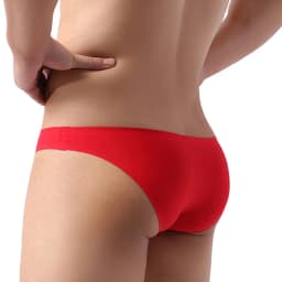 WIDYZON Men Sexy Underwear Briefs Seamless Breathable Men Briefs U Convex Pouch Mesh Solid Male Panties Calzoncillos Underpants