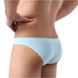 WIDYZON Men Sexy Underwear Briefs Seamless Breathable Men Briefs U Convex Pouch Mesh Solid Male Panties Calzoncillos Underpants
