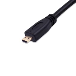 Micro HDMI Input to VGA Output Connector Micro HDMI to VGA Cable Adapter 1080P for Camera Laptop PC HDTV PS4 Projector TV