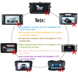 Moonet Car MP3 Input USB AUX Adapter CD Change for Toyota Avensis RAV4 Auris Corolla Yaris Camry Tacoma and Lexus (6+6pin)