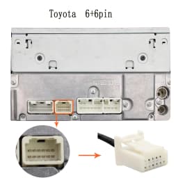 Moonet Car MP3 Input USB AUX Adapter CD Change for Toyota Avensis RAV4 Auris Corolla Yaris Camry Tacoma and Lexus (6+6pin)
