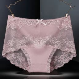 7Pcs Cotton Women's underwear lace transparent panties comfortable antibacterial plus size pants female sexy lingerie