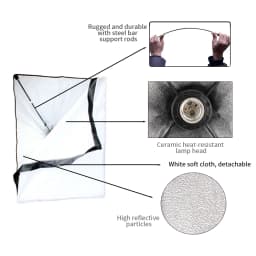 50*70cm Softbox Photography Lighting Kit Photo Studio Single Lamp Holder Continuous Lighting With 2pcs Bulbs Photo Accessories
