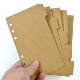 5Pcs/set A5 A6 Binder Index Dividers Index Page for Loose-leaf Notebook Scrapbook Diary Stationery School Office Supplies