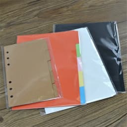 5Pcs/set A5 A6 Binder Index Dividers Index Page for Loose-leaf Notebook Scrapbook Diary Stationery School Office Supplies