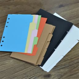 5Pcs/set A5 A6 Binder Index Dividers Index Page for Loose-leaf Notebook Scrapbook Diary Stationery School Office Supplies