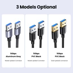 Ugreen USB to USB Extension Cable USB 2.0 3.0 Cable Male to Male USB Extender For Hard Disk Xiaomi TV Box USB Extension Cord