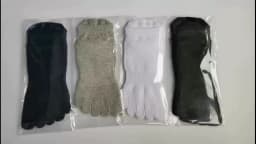 Solid Pure Cotton Ankle Five Finger Socks For Man Soft Elastic Endurable Breathable Mesh Deodorant No Show Toe Boat Socks Sport