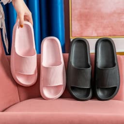 Women Thick Sole Home Slippers Heel Ladies Platform Flat Shoes Non-Slip Eva Living Room Indoor Slides Women Man Slippers