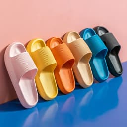 Women Thick Sole Home Slippers Heel Ladies Platform Flat Shoes Non-Slip Eva Living Room Indoor Slides Women Man Slippers