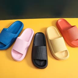 Women Thick Sole Home Slippers Heel Ladies Platform Flat Shoes Non-Slip Eva Living Room Indoor Slides Women Man Slippers