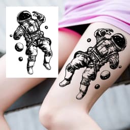 Watercolor Lion Tiger Temporary Tattoo For Women Men Atult Kid Realistic Fake Animal Tattoo Sticker Water Transfer Tatoos Thigh
