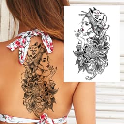 Watercolor Lion Tiger Temporary Tattoo For Women Men Atult Kid Realistic Fake Animal Tattoo Sticker Water Transfer Tatoos Thigh