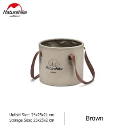 Naturehike Folding Bucket Waterproof Water Sink Bucket Portable OutdoorTravel Foldable Water Basin Camping Hiking Storage Bucket
