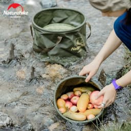 Naturehike Folding Bucket Waterproof Water Sink Bucket Portable OutdoorTravel Foldable Water Basin Camping Hiking Storage Bucket