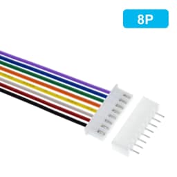 10/30Sets JST XH2.54 XH 2.54mm Wire Cable Connector 2/3/4/5/6/7/8/9/10 Pin Pitch Male Female Plug Socket 20cm Wire Length 26AWG