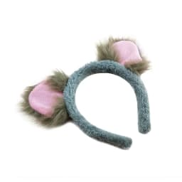 Adult Kids Party Koala Bear Ear Headband Bow Tie Tail Set Gifts Animal Hair Bands Plush Birthday Halloween Costume Cosplay