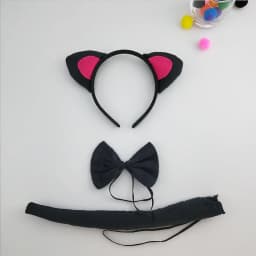 Adult Kids Party Koala Bear Ear Headband Bow Tie Tail Set Gifts Animal Hair Bands Plush Birthday Halloween Costume Cosplay