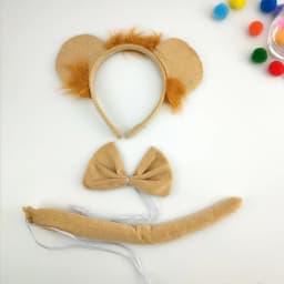 Adult Kids Party Koala Bear Ear Headband Bow Tie Tail Set Gifts Animal Hair Bands Plush Birthday Halloween Costume Cosplay
