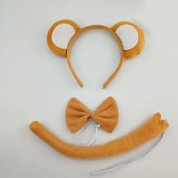 Adult Kids Party Koala Bear Ear Headband Bow Tie Tail Set Gifts Animal Hair Bands Plush Birthday Halloween Costume Cosplay
