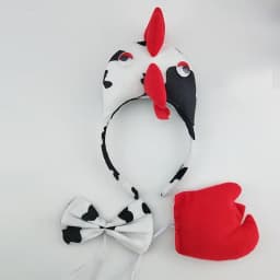 Adult Kids Party Koala Bear Ear Headband Bow Tie Tail Set Gifts Animal Hair Bands Plush Birthday Halloween Costume Cosplay