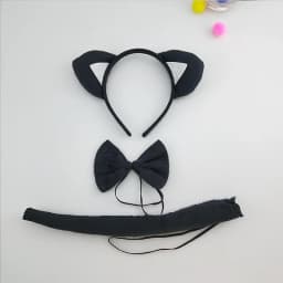 Adult Kids Party Koala Bear Ear Headband Bow Tie Tail Set Gifts Animal Hair Bands Plush Birthday Halloween Costume Cosplay