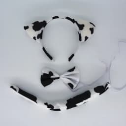 Adult Kids Party Koala Bear Ear Headband Bow Tie Tail Set Gifts Animal Hair Bands Plush Birthday Halloween Costume Cosplay