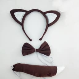 Adult Kids Party Koala Bear Ear Headband Bow Tie Tail Set Gifts Animal Hair Bands Plush Birthday Halloween Costume Cosplay