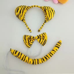 Adult Kids Party Koala Bear Ear Headband Bow Tie Tail Set Gifts Animal Hair Bands Plush Birthday Halloween Costume Cosplay