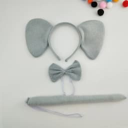 Adult Kids Party Koala Bear Ear Headband Bow Tie Tail Set Gifts Animal Hair Bands Plush Birthday Halloween Costume Cosplay