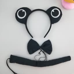 Adult Kids Party Koala Bear Ear Headband Bow Tie Tail Set Gifts Animal Hair Bands Plush Birthday Halloween Costume Cosplay