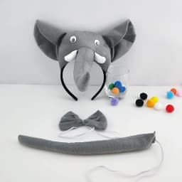 Adult Kids Party Koala Bear Ear Headband Bow Tie Tail Set Gifts Animal Hair Bands Plush Birthday Halloween Costume Cosplay