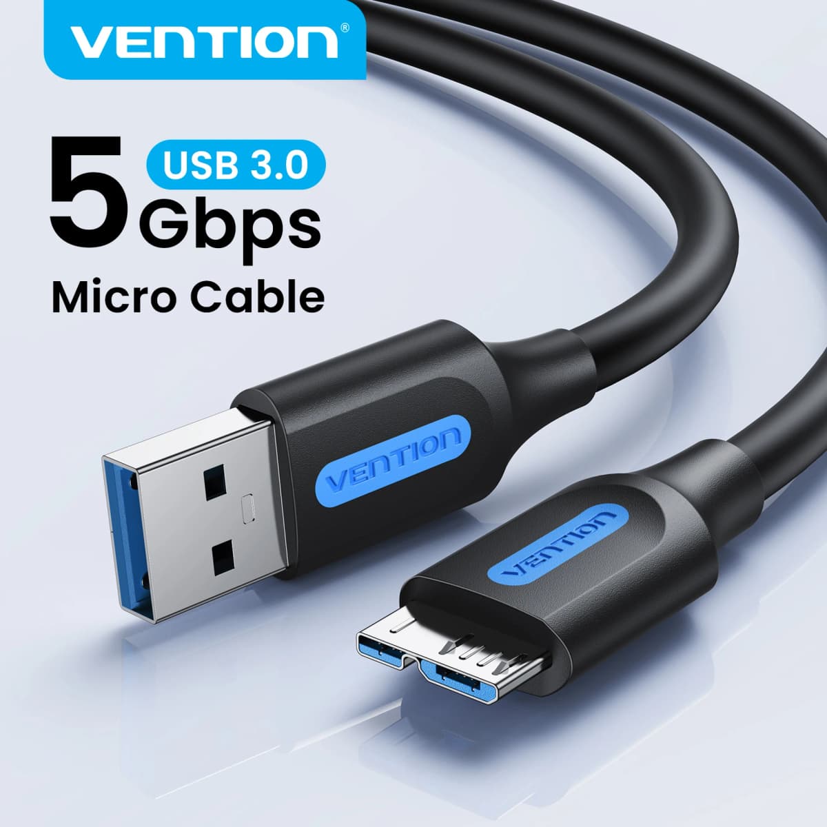 Vention Micro USB 3.0 Cable 3A Fast Charger Data Cord Mobile Phone Cables for Samsung Note 3 S5 Toshiba Sony USB Micro B Cable