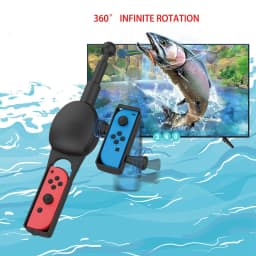 For Nintendo Switch Fishing Rod for Fishing Star for SWITCH Fishing Game Accessories for Joy-con Controller Handle Storage