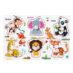 Montessori Toy Wooden Building Blocks Early Learning Educational Toys Color Shape Match Kids Puzzle Toys For Children Boys Girls
