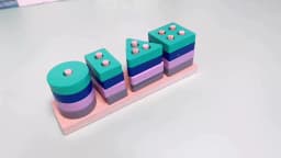 Montessori Toy Wooden Building Blocks Early Learning Educational Toys Color Shape Match Kids Puzzle Toys For Children Boys Girls
