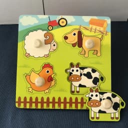 Montessori Toy Wooden Building Blocks Early Learning Educational Toys Color Shape Match Kids Puzzle Toys For Children Boys Girls