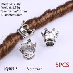 5-50 Pcs/set Opening Silver Hair Ring Hip-hop Hair Braid Charm Dreadlock Beads Clips Cuffs Rings Jewelry Dreadlocks Accessories