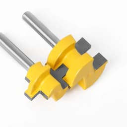 2pc Mini Tongue & Groove Router Bit Set - 1/4' 6mm 8mm Shank Line Knife Woodworking Cutter Tenon Cutter for Woodworking Tools