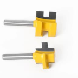 2pc Mini Tongue & Groove Router Bit Set - 1/4' 6mm 8mm Shank Line Knife Woodworking Cutter Tenon Cutter for Woodworking Tools