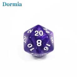 10 Pcs/set Polyhedral Marble Effect 20 Sided Game Dice, for DNDGame Rpg and Other Board Games